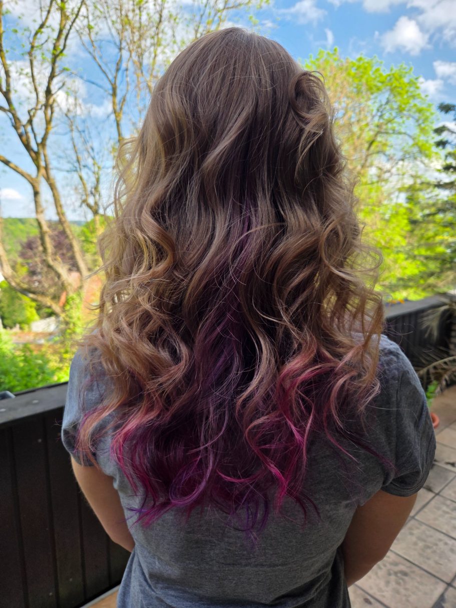 Versteckte Farbdetails in Pink und Lila